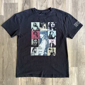 Taylor Swift The Eras Tour Black T-Shirt Size M Swifties Concert Worn
